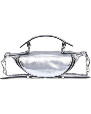 Lancel Origami Mini Zip Crossbody Bag - Metallic