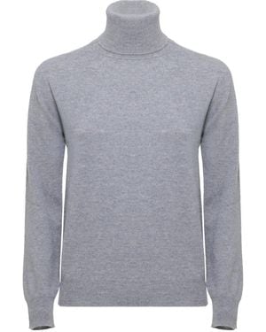 Kangra Roll-Neck Knitted Jumper - Grey