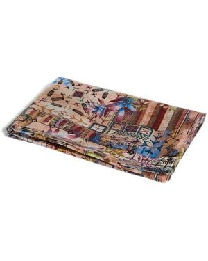 Momoní Jadore Printed Silk Scarf - Marrone