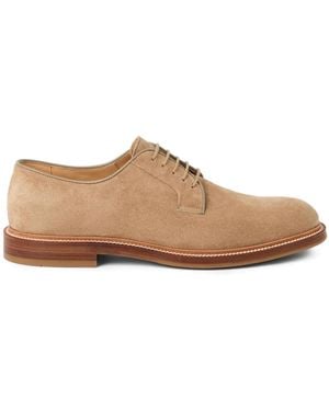 Brunello Cucinelli スエード ダーブシューズ - ブラウン