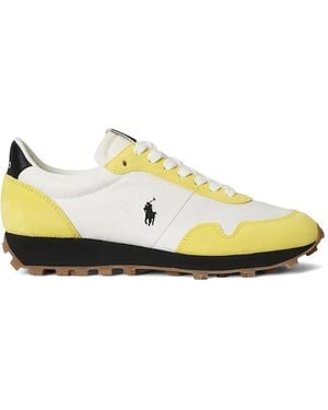 Polo Ralph Lauren Logo Suede Trainers - Yellow