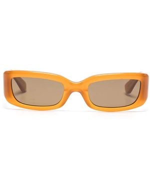 Second/Layer Rectangle-Frame Sunglasses - Orange