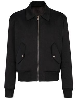 Balmain Cotton Bomber Jacket - Black