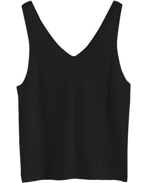 Chinti & Parker V-Neck Top - Black