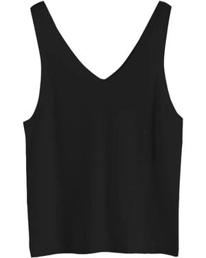 Chinti & Parker Top Con Cuello En V - Negro