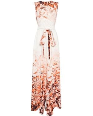 Saiid Kobeisy Floral-Print Wide-Leg Jumpsuit - White