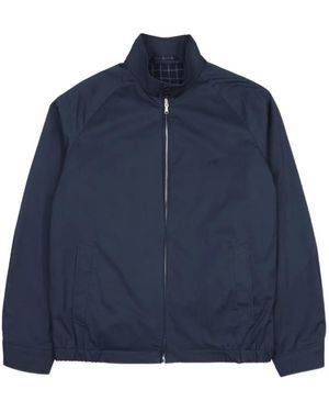 Brooksfield Reversible Check-Pattern Jacket - Blue
