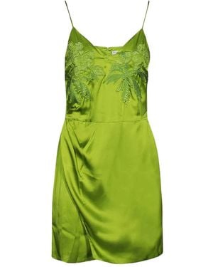 Ermanno Scervino Embroidered Slip Mini Dress - Green