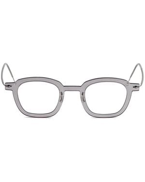 Lindberg Geometric-Frame Glasses - White