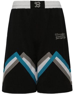 NAMESAKE Panelled Basketball Shorts - Black