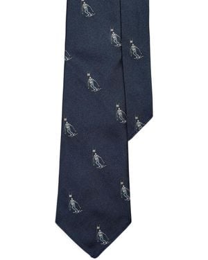 Polo Ralph Lauren Cravate En Soie - Blue