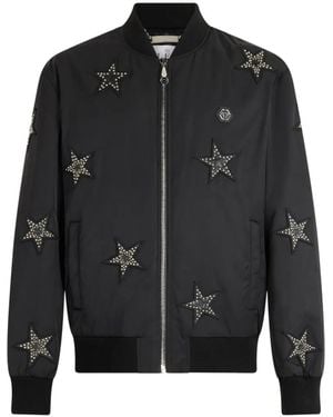Philipp Plein Stars Bomber Jacket - Black