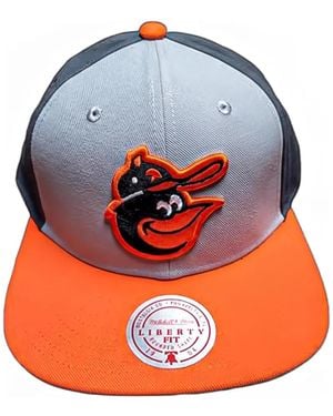 Mitchell & Ness Baltimore Orioles Appliqué Cap - Orange
