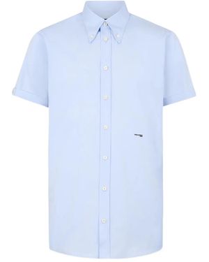 DSquared² Short Easy Slim Shirt - Blue