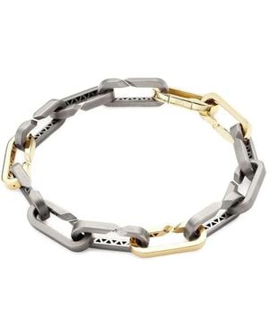 Bizzotto Gioielli 18K And Titanium Thirteen Paperclip Link Bracelet - Metallic