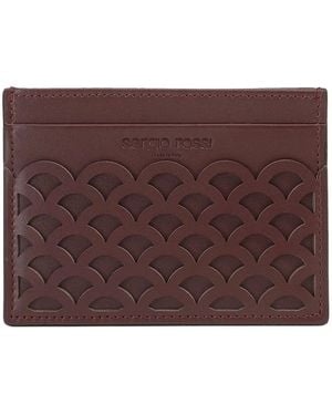 Sergio Rossi Sr Mermaid Leather Cardholder - Purple