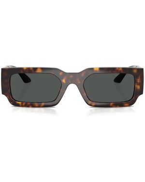 Versace Logo-Detail Sunglasses - Grey