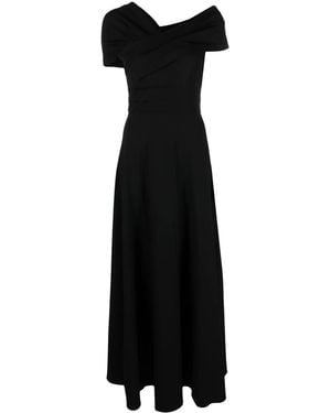 Co. Grecian Asymmetric Maxi Dress - Black