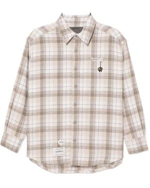 Musium Div. Checked Shirt Jacket - ホワイト