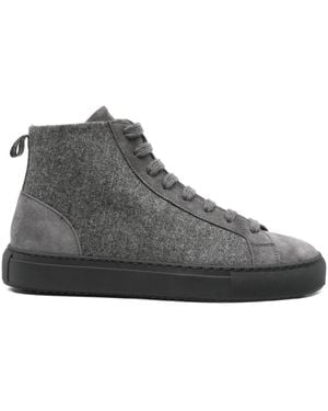 Doucal's Suede Lace-Up Sneakers - Gray