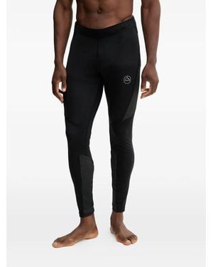 La Sportiva Triumph Logo-Print Leggings - Black