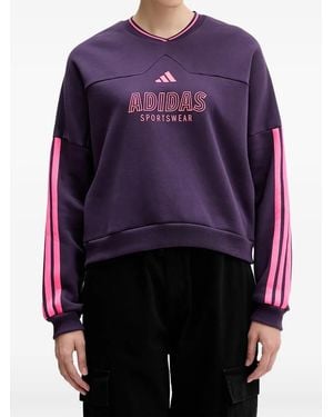 adidas Felpa Con Scollo A V - Blu