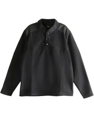 Malbon Golf Band-Collar Polo Shirt - Black