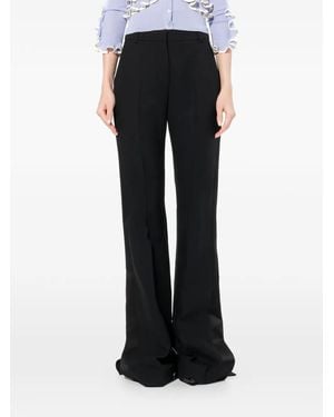 McQueen Light Wool Trousers - Black