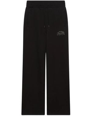 Gcds Logo-Print Track Pants - Black