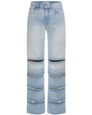 Contessa Mills New Arcada Jeans Mit Lederbesatz - Blau