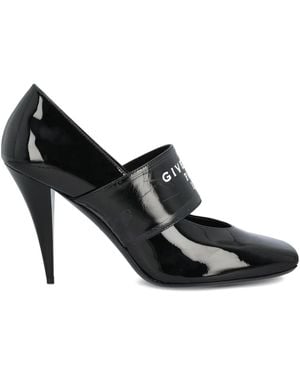 Givenchy Logo-plaque patent leather pumps - Schwarz