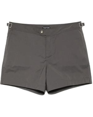 Tom Ford Shorts Mit Schnalle - Grau