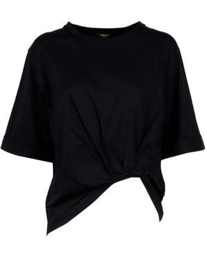 Seventy Knot-Detail Short-Sleeve Top - Black