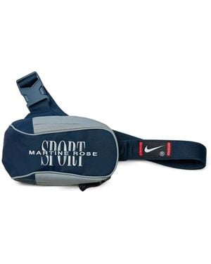 Nike Martine Rose Logo-Print Belt Bag - Blue