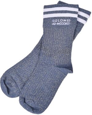 Brunello Cucinelli グリッター 靴下 - ブルー