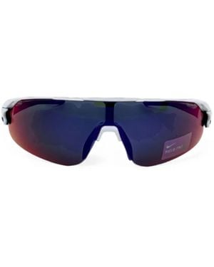 Nike Flyfree Shield Team Logo-Print Sunglasses - Blue