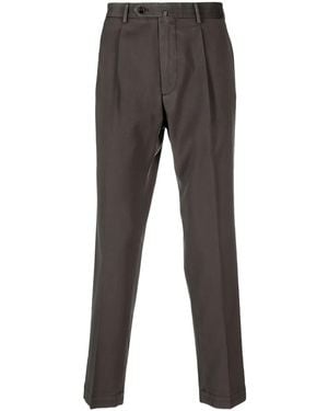Dell'Oglio Tapered-Leg Tailored Pants - Gray