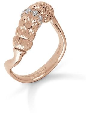 Officina Bernardi Enigma ダイヤモンド リング 18kローズゴールド - ホワイト