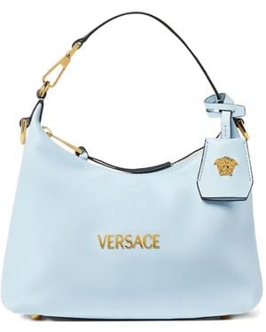 Versace Logo-Charm Tote Bag - Blue