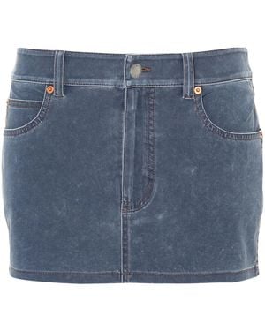 Alexander Wang Denim Mini Skirt - Blue