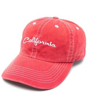 ERL Logo-Embroidered Cap - Pink