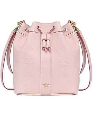 MCM Dessau Bucket Bag - Pink