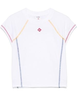 CASABLANCA Raglan-Sleeves T-Shirt - White