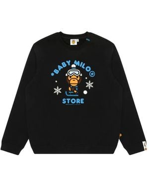 *BABY MILO® STORE BY *A BATHING APE® Baby Milo Graphic-Print Jumper - Black