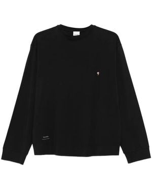 Nanushka Kazmer Katoenen T-Shirt Met Lange Mouwen - Zwart