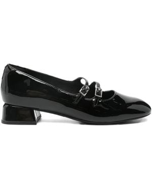 Clarks 30Mm Daiss Patent-Leather Buckled Court Shoes - Black