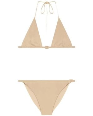 Courreges Bikini Mit Schnallendetail - Weiß