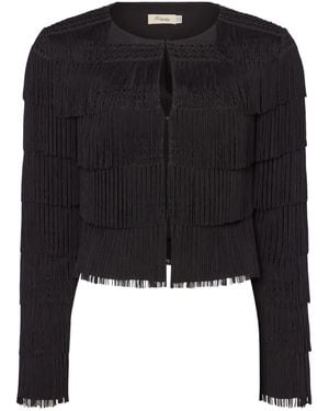 Temperley London Veste À Design Superposé - Noir