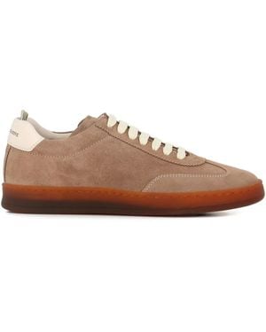 Officine Creative Suede Lace-Up Trainers - Brown