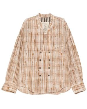Ziggy Chen Plaid Jacket - Natural